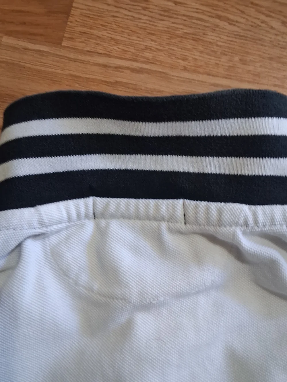 Ralph Lauren Polo Mens' White & Black Diagonal Stripe Polo Shirt